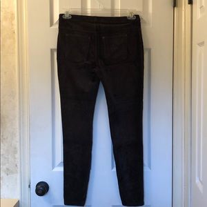 Black corduroy leggings